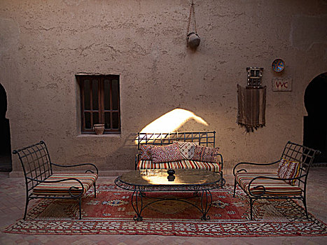 室内,风景,传统,利雅得,酒店,风格,里斯安尼,摩洛哥,北非,非洲