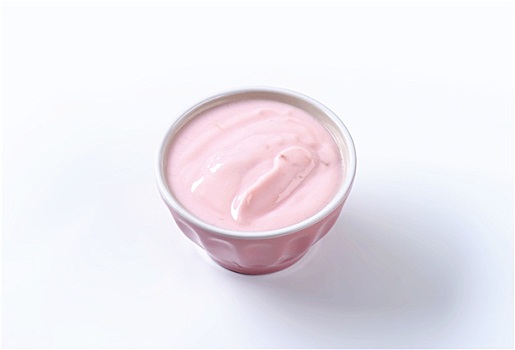 碗,树莓酸奶