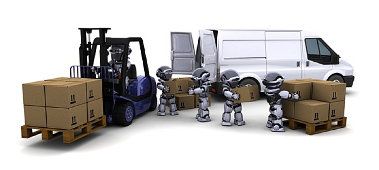 机器人,驾驶,叉车,卡车