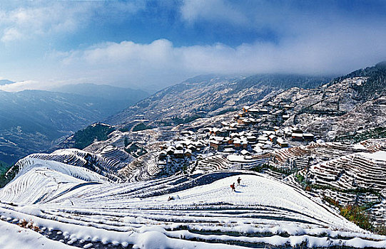 广西冬季雪景