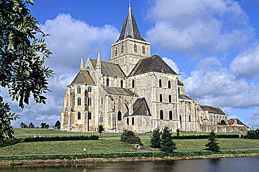 法国,诺曼底,下诺曼底,圣徒,教堂,11世纪,12世纪,世纪