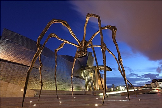 巨大,蜘蛛,雕塑,古根海姆博物馆,当代艺术,毕尔巴鄂,西班牙