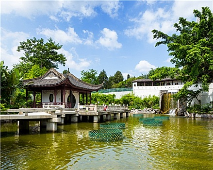 中式建筑,花园