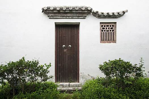 中式徽派建筑门窗