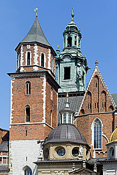 大教堂,山,世界遗产,克拉科夫,小波兰省,省,波兰,欧洲