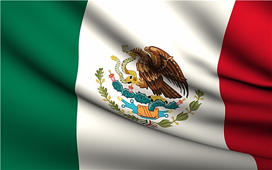 飞,旗帜,墨西哥,国家,收集