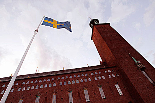 斯德哥尔摩,市政厅,瑞典,斯堪的纳维亚,欧洲