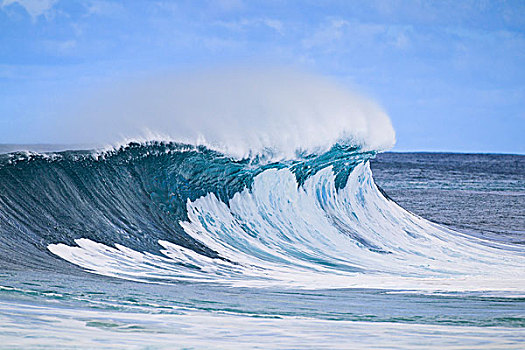 碎波,威美亚湾,夏威夷