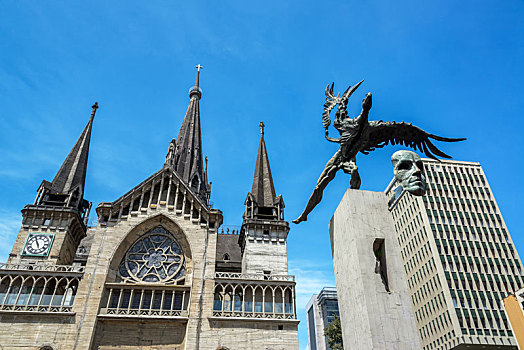 大教堂,秃鹫,雕塑