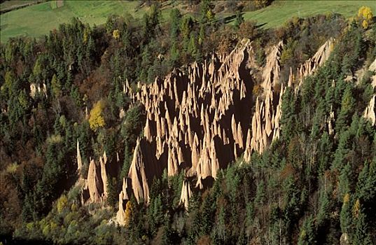 仙人烟囱岩,靠近,阿尔卑斯山,意大利