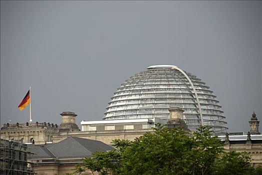 现代,玻璃,穹顶,德国联邦议院,德国国会大厦