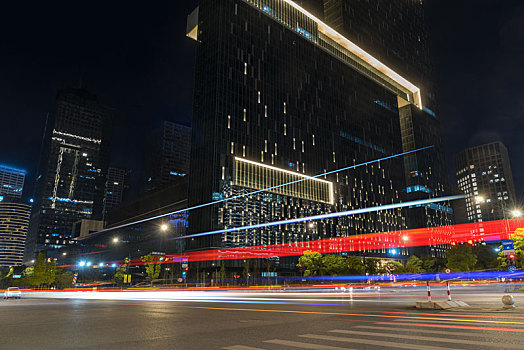 汽车,光影,城市夜景