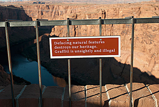 标识,涂鸦,科罗拉多河,亚利桑那,美国