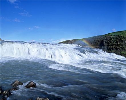 瀑布,南方,冰岛