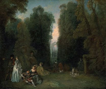 树,公园,1715年,艺术家