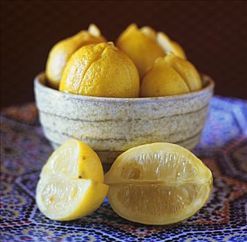 柠檬,就绪,泡制,咸水,摩洛哥