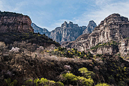 太行山,大山,岩壁,地貌,自然