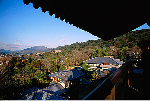 俯视,风景,京都,日本