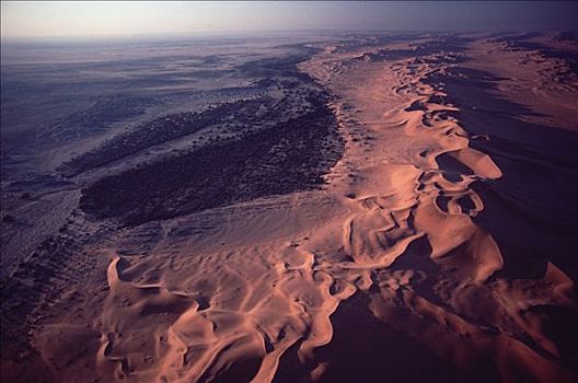 航拍,纳米布沙漠,纳米比亚
