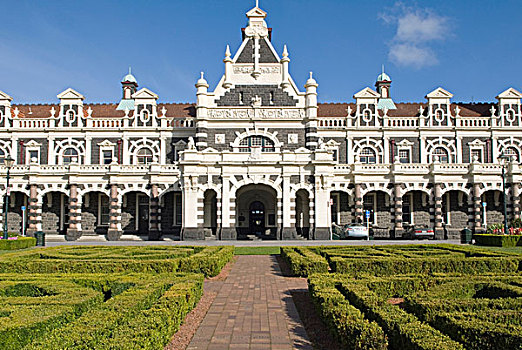历史,火车站,风格,南岛,新西兰