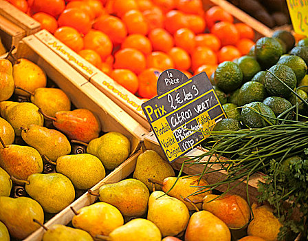 水果摊,法国,市场