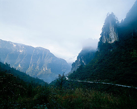 四川南江县光雾山秋天自然风光