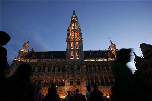 市政厅,大广场,法国,荷兰,布鲁塞尔,比利时,欧洲