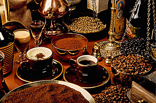 品种,特色食品,咖啡,咖啡粉,咖啡豆