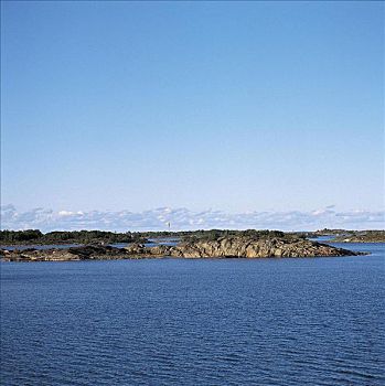 湖,岛屿,土尔库,芬兰,斯堪的纳维亚,欧洲