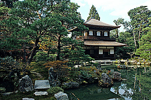 日本,京都,建筑,盆地,花园