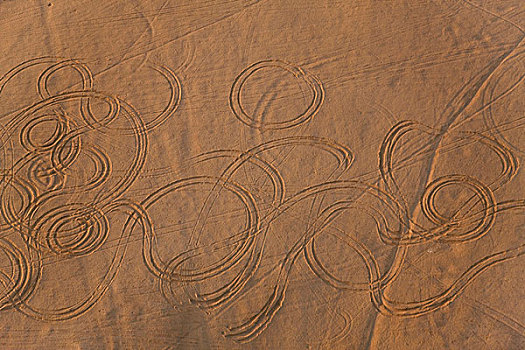 图案,轮胎,纳米布沙漠,纳米比亚
