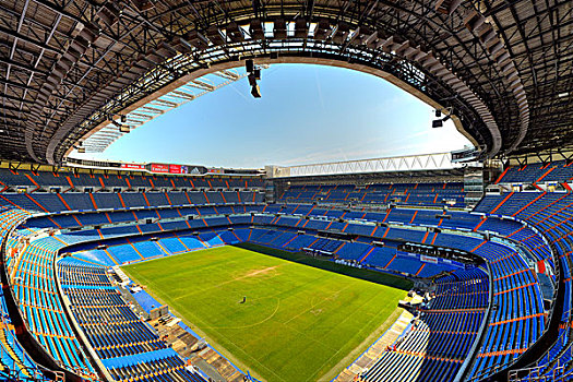 俯视,圣地亚哥,体育场,马德里,足球俱乐部,西班牙,欧洲