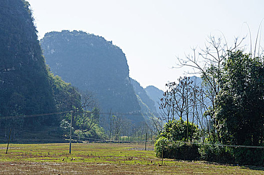 桂林喀斯特山景