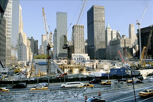 工地,零点地带,场所,世贸中心,世界贸易中心,曼哈顿,纽约,美国
