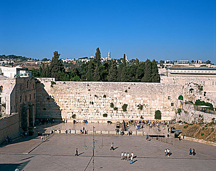 以色列,耶路撒冷,老城,西部,哭墙