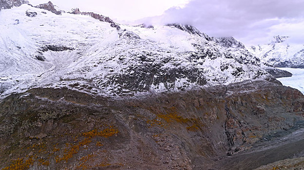 瑞士阿尔卑斯山最大的冰川阿雷奇冰河