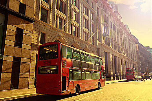 伦敦,巴士,金融区,街道,广场,英里,英格兰,英国