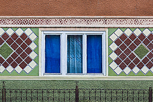 罗马尼亚,特兰西瓦尼亚,房子,特写,瓷砖,图案