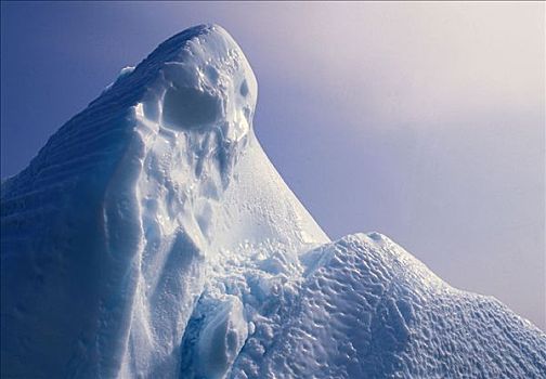 尖,冰山,纽芬兰,加拿大