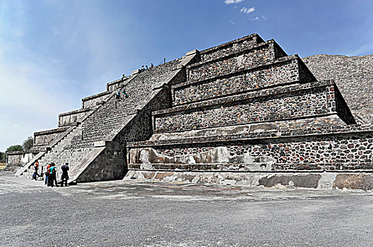 月亮金字塔,金字塔,特奥蒂瓦坎,世界遗产,墨西哥,北美