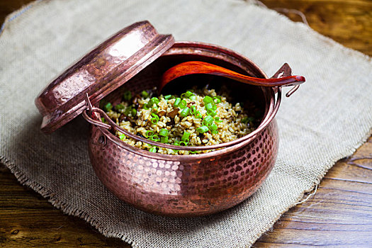 铜锅,米饭