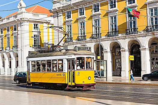 老,有轨电车,地区,里斯本,葡萄牙