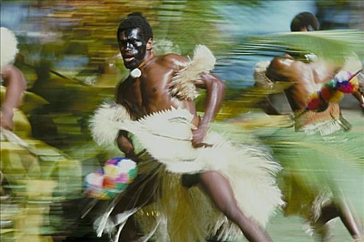 斐济,瓦卡亚,部族,舞者,跳舞,传统舞蹈