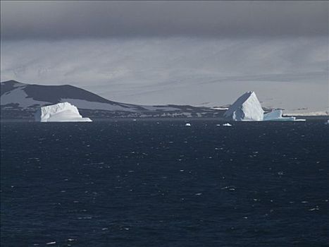冰山,海中,海峡,南极