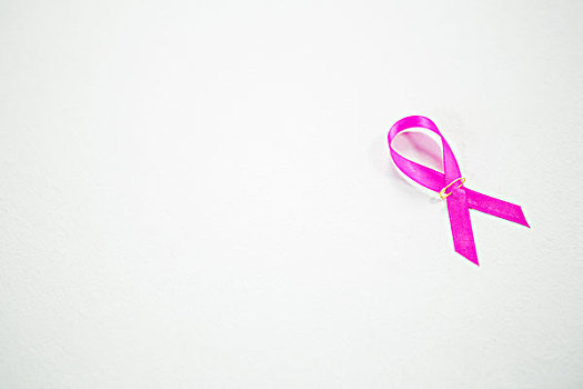俯拍,粉色,乳腺癌,意识,带,白色背景,背景