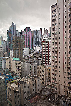 公寓楼,香港岛,香港,中国