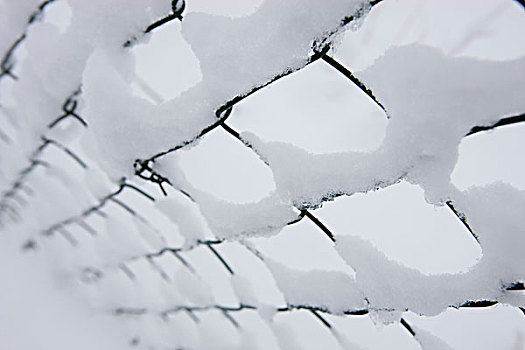 围栏,冬天