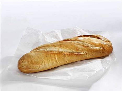 长,白色,面包,三明治,包裹