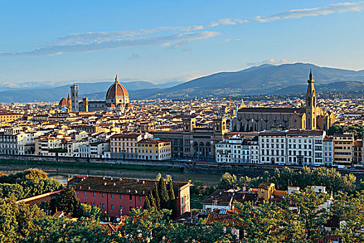 城市天际线,佛罗伦萨,屋顶,风景,意大利