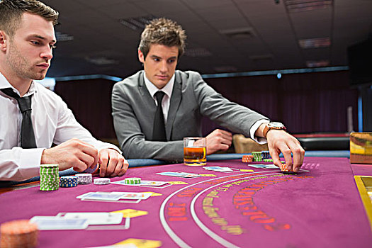 男人,放置,赌博,纸牌,游戏,赌场